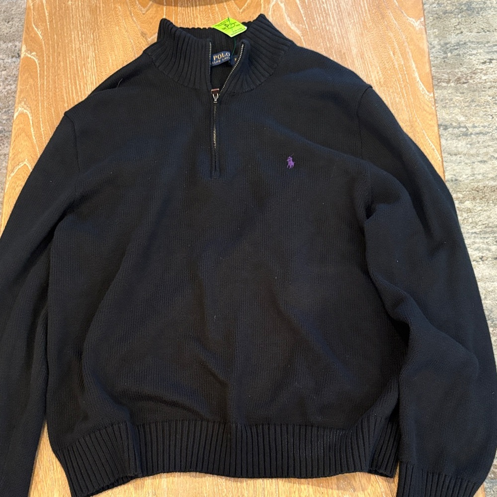 Polo by Ralph Lauren Men's Navy Zip-Up Sweater